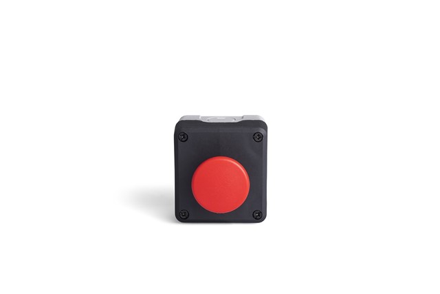 P Series Plastic 1 Hole BDMK + C3BK (NO) + C4BK (NC) Black-Grey Control Box